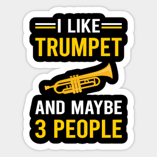 3 People Trumpet Sticker